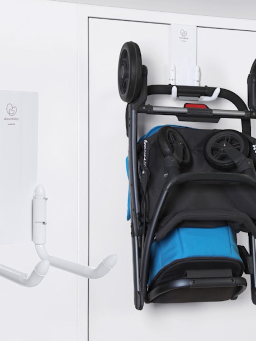 Overdoor Stroller Hook Organizer in White